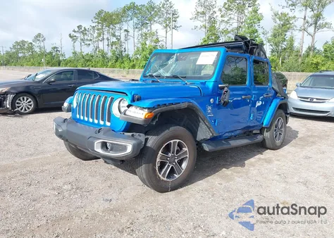 2023 Jeep Wrangler 4-Door Sahara 4X4 из США, поврежденный, VIN 1C4HJXEN6PW686565